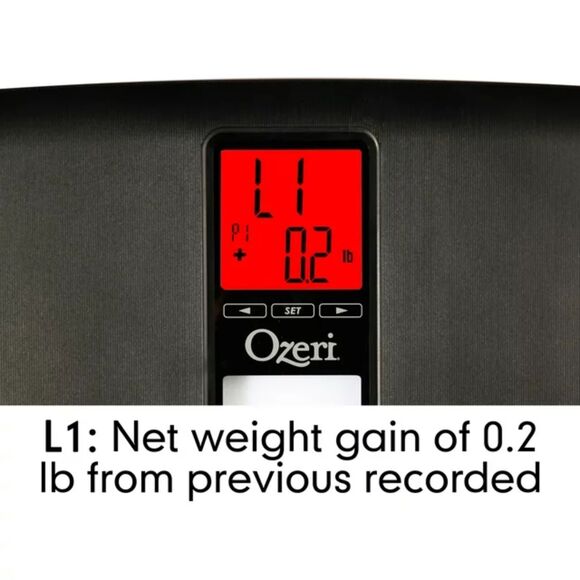 Ozeri WeightMaster II Bath Scale with BMI and Weight Change Detection - Picture 4 of 9